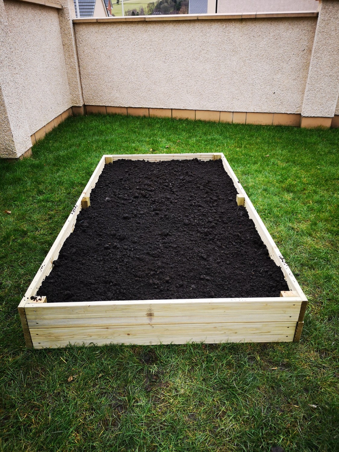 raised border Compost